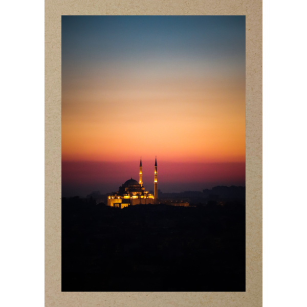 Moschee im Abendrot Istanbul